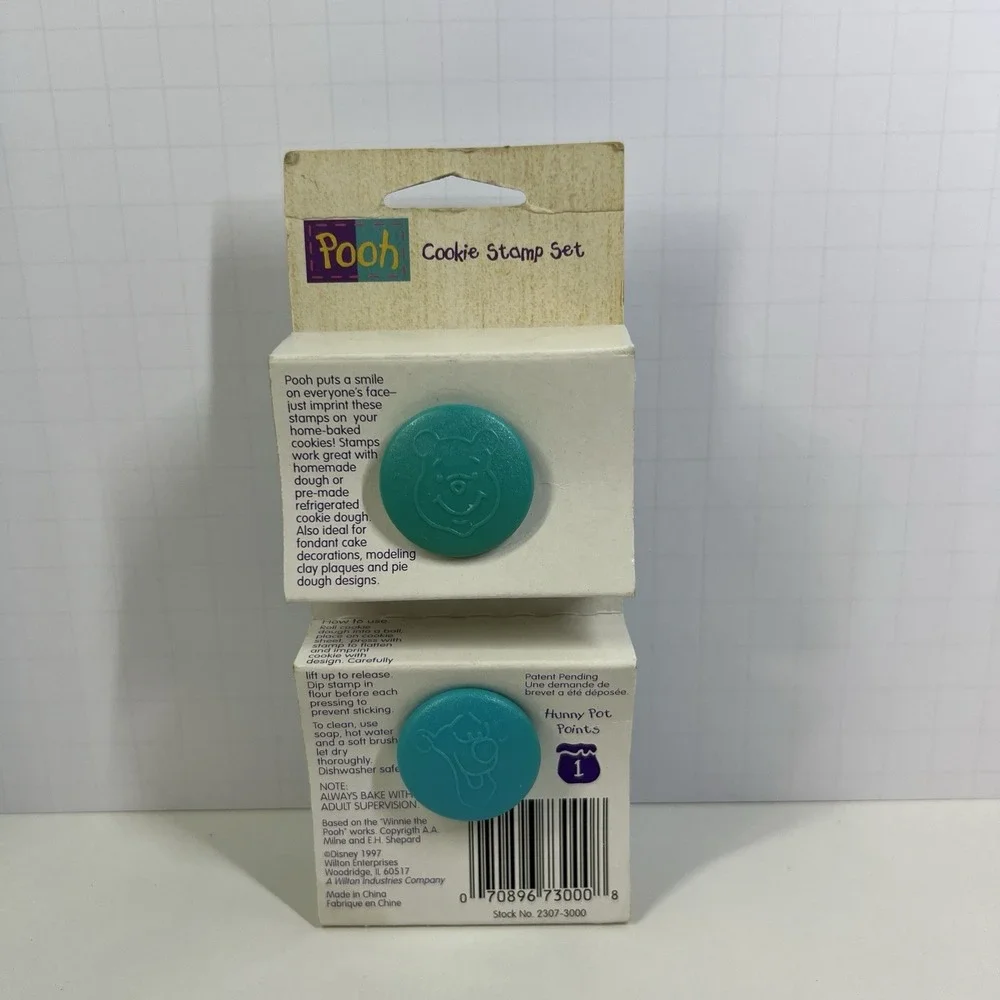 Vintage 1997‎ Wilton Winnie The Pooh Cookie Stamp Set Pooh Tigger Disney NIP
